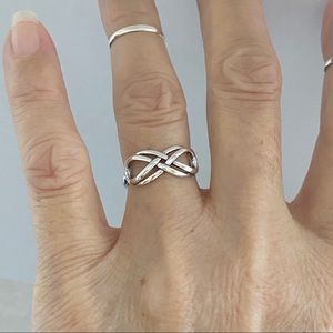 💕TOP SELLER💕Sterling Silver Double Infinity Ring